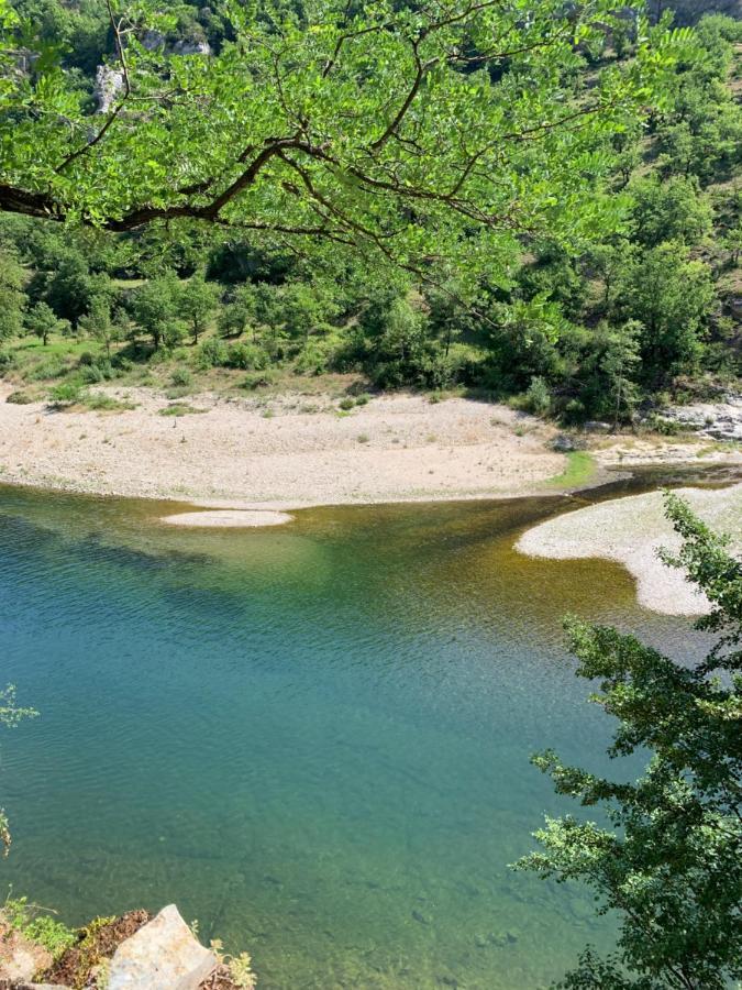 La Voutee 5 Epis Avec Bain Finlandais Prive Au Manoir Du Charme Gorges Du Tarn Bed & Breakfast Quezac  ภายนอก รูปภาพ